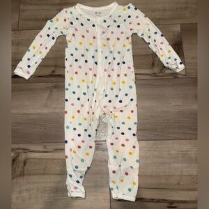 Kyte Baby Snap Romper in Polka Dot
